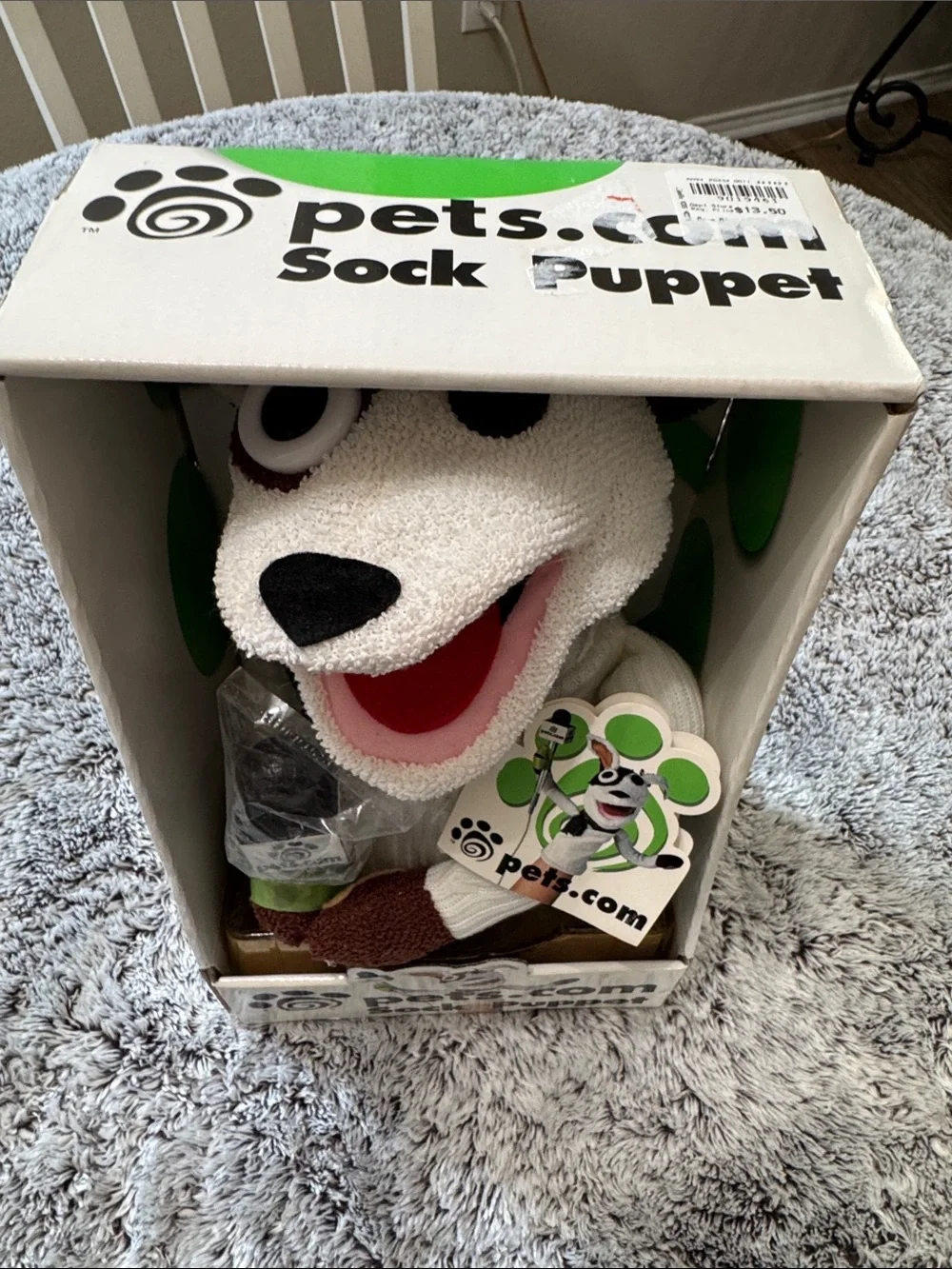 Vintage Pets.Com Sock Puppet Interview Dog Collectible NIB Tags Plush Rare 90’s